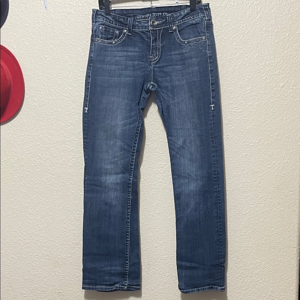 Cowgirl Tuff Women's Blue Victory Denim Jeans. Good Condition. Size 30. - Picture 2 of 15